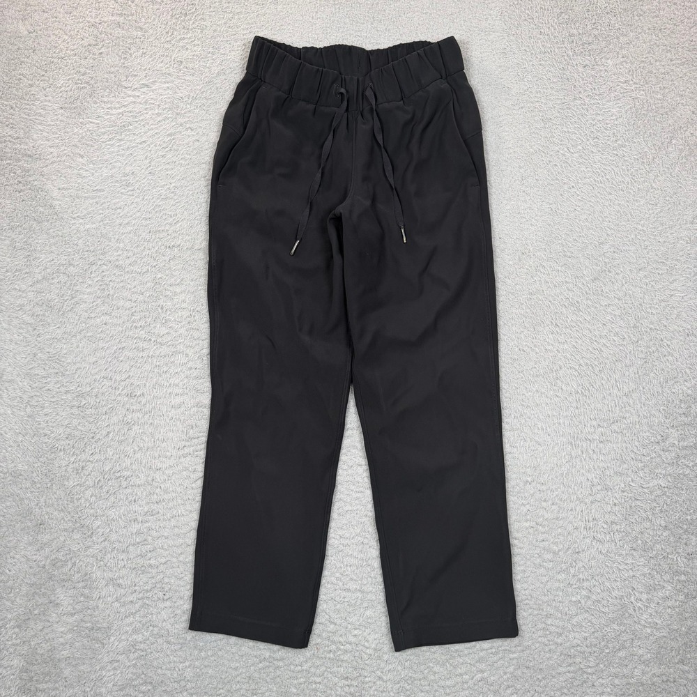 Lululemon On the Fly 7/8 Pant Black Luxtreme High Rise Drawcord Size 2 W6AVMS